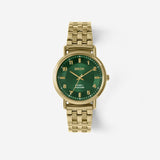 BREDA-Good-Posture-Theophilus-Martins-Blossom-5017b-Gold-Green-Watch-Front