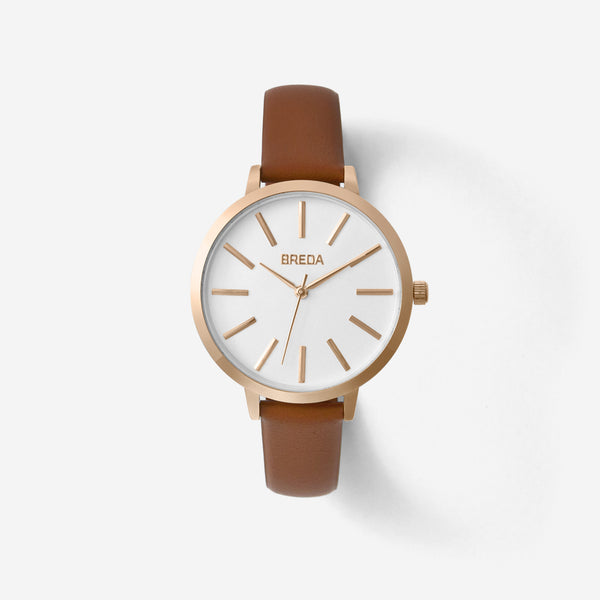 BREDA-Joule-1722B-Rosegold-Brown-Watch-Front