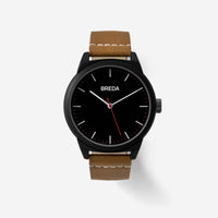 BREDA-Rand-8184A-Black-Brown-Watch-Front