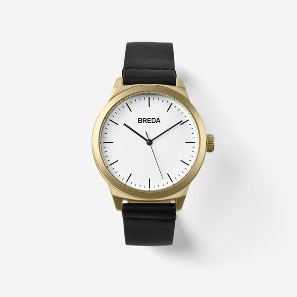 BREDA-Rand-8184k-Gold-Black-Watch-Front