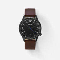 BREDA-Slate-7017B-Gunmetal-Brown-Watch-Front