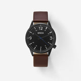 BREDA-Slate-7017B-Gunmetal-Brown-Watch-Front