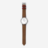 BREDA-Zapf-1697C-Silver-Brown-Watch-Long